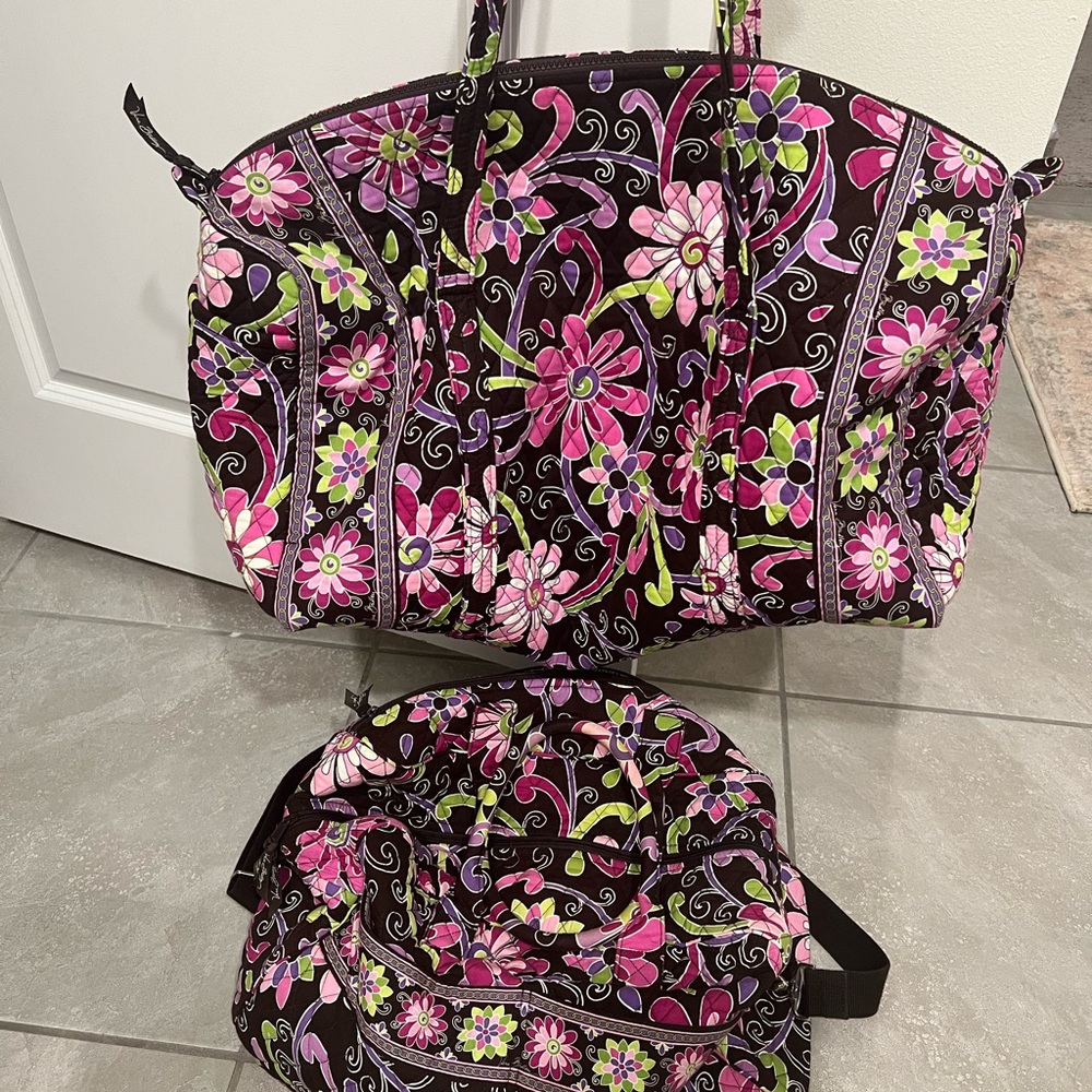 Floral Patterned Women's Bag Set